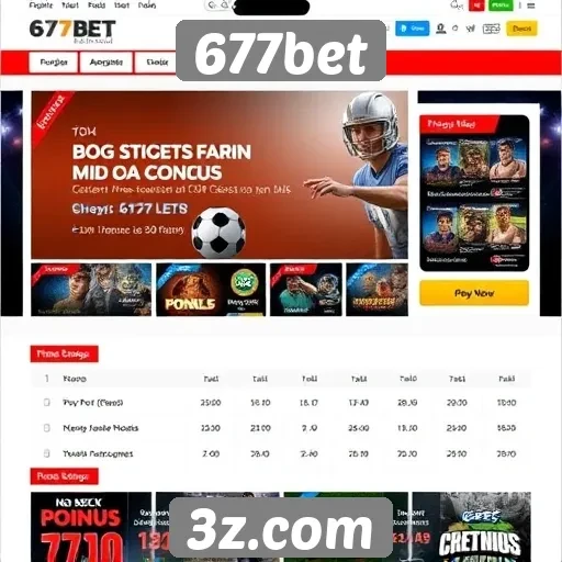 Explorando a interface do site 677bet